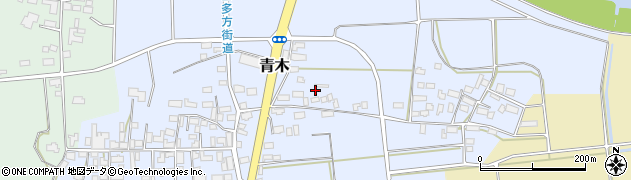 福島県会津坂下町（河沼郡）青木（吉原）周辺の地図