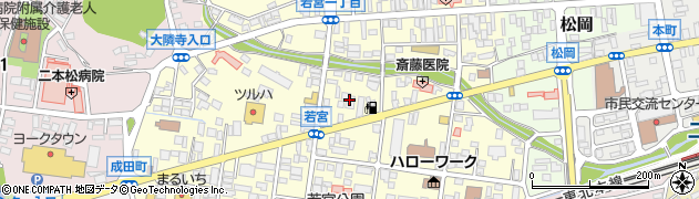 福島銀行二本松支店周辺の地図