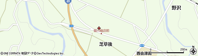 福島県耶麻郡西会津町野沢浦道添甲周辺の地図