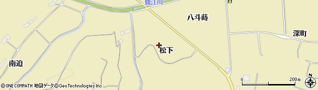 福島県南相馬市原町区鶴谷（松下）周辺の地図