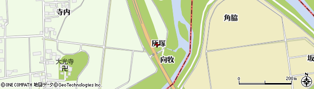 福島県喜多方市塩川町遠田（灰塚）周辺の地図