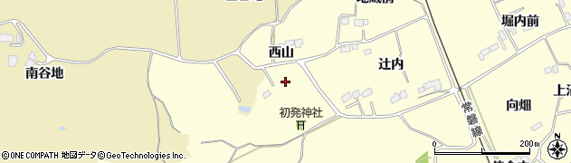 福島県南相馬市原町区江井（西山）周辺の地図