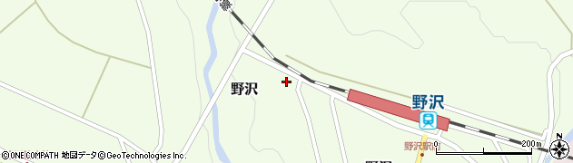 福島民報社野沢・船橋新聞店周辺の地図
