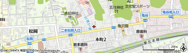 東邦銀行二本松支店周辺の地図