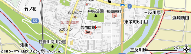 福島県喜多方市塩川町（東栄町１丁目）周辺の地図