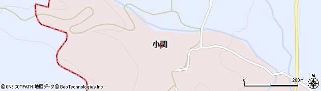 福島県二本松市小関周辺の地図