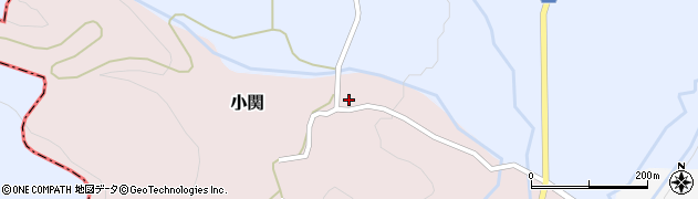 福島県二本松市小関123周辺の地図