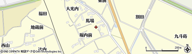 福島県南相馬市原町区江井（堀内前）周辺の地図