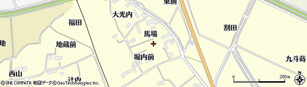 福島県南相馬市原町区江井周辺の地図