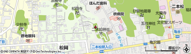二本松神社周辺の地図