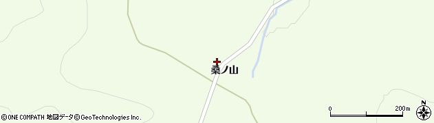福島県川俣町（伊達郡）山木屋（桑ノ山）周辺の地図