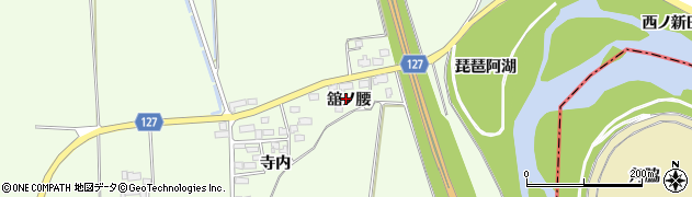 福島県喜多方市塩川町遠田（舘ノ腰）周辺の地図