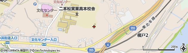 福島県二本松市榎戸周辺の地図