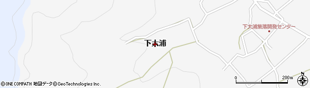 新潟県三条市下大浦周辺の地図