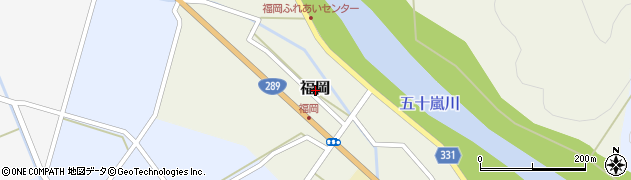 新潟県三条市福岡周辺の地図