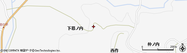 福島県二本松市針道（下幕ノ内）周辺の地図