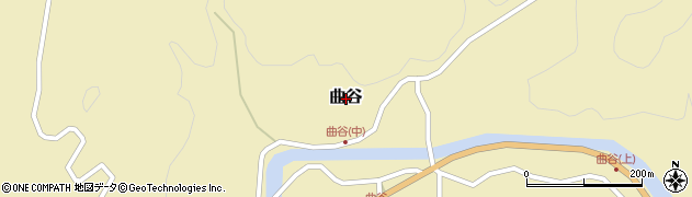 新潟県三条市曲谷周辺の地図