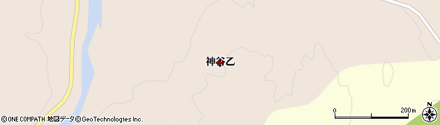 新潟県阿賀町（東蒲原郡）神谷（乙）周辺の地図