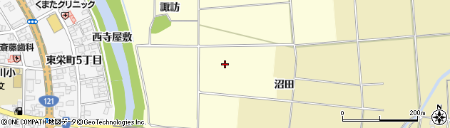 福島県喜多方市塩川町窪（下高）周辺の地図