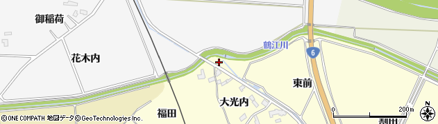 福島県南相馬市原町区江井（東前）周辺の地図