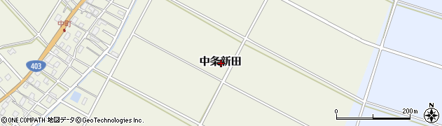 新潟県長岡市中条新田周辺の地図