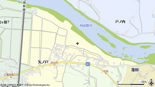 〒964-0931 福島県二本松市矢ノ戸の地図