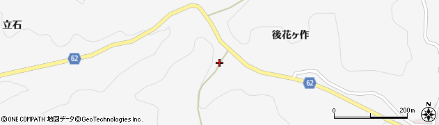 福島県二本松市針道（前花ヶ作）周辺の地図