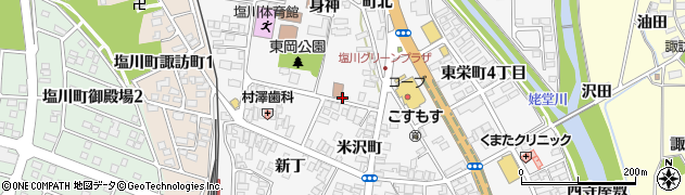 福島県喜多方市塩川町岡ノ前周辺の地図