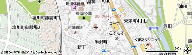 福島県喜多方市塩川町（岡ノ前）周辺の地図