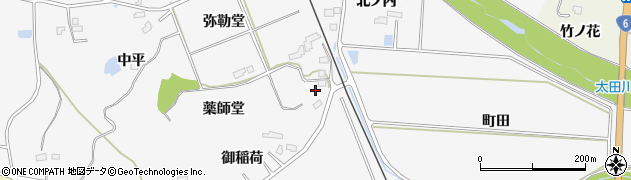 福島県南相馬市原町区高薬師堂周辺の地図