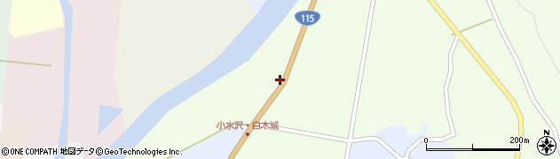 国道１１５号線周辺の地図
