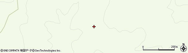 福島県川俣町（伊達郡）山木屋（向大沢山）周辺の地図