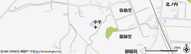福島県南相馬市原町区高（中平）周辺の地図
