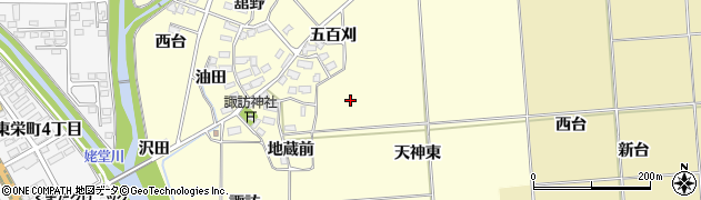 福島県喜多方市塩川町窪（佛道）周辺の地図