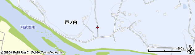 福島県二本松市上川崎戸ノ内周辺の地図