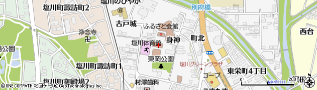 福島県喜多方市塩川町（東岡）周辺の地図