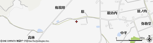 福島県南相馬市原町区高原周辺の地図