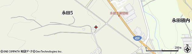 福島県二本松市永田周辺の地図