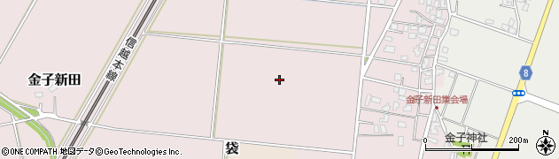 新潟県三条市金子新田周辺の地図