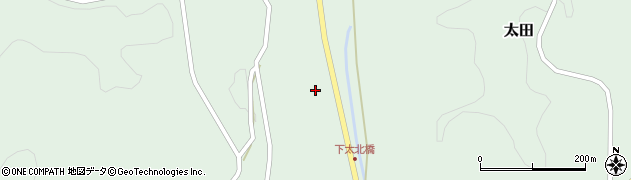 福島県二本松市太田上太北周辺の地図