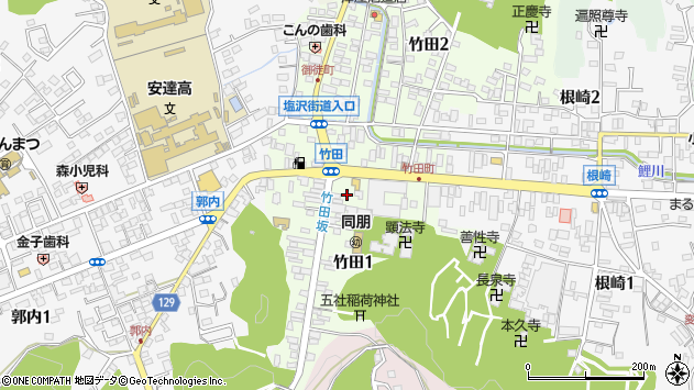 〒964-0902 福島県二本松市竹田の地図