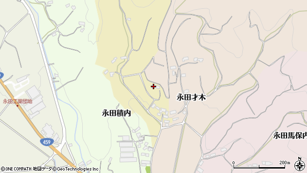 〒964-0017 福島県二本松市永田御堂内の地図