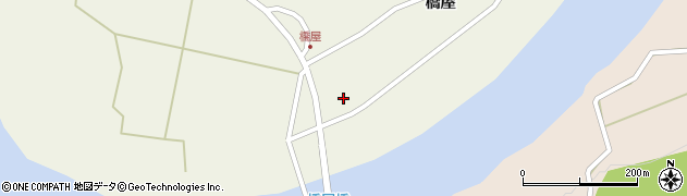 福島県西会津町（耶麻郡）新郷大字三河（中道下）周辺の地図