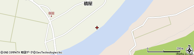 福島県西会津町（耶麻郡）新郷大字三河（船場通）周辺の地図