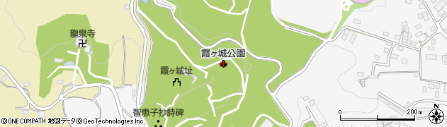 県立霞ヶ城公園周辺の地図