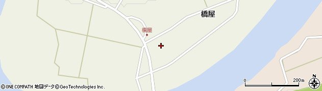 福島県西会津町（耶麻郡）新郷大字三河（中道上）周辺の地図
