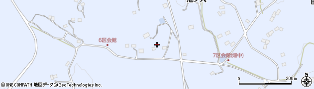福島県二本松市上川崎道下周辺の地図