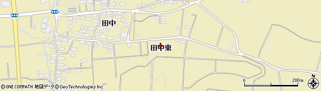 福島県喜多方市塩川町中屋沢（田中東）周辺の地図