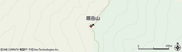 厩岳山周辺の地図