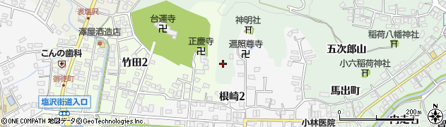 福島県二本松市油井（備後山）周辺の地図